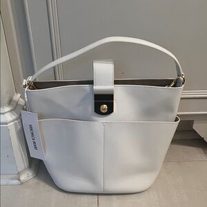 Veronica Beard the crest lock bucket bag